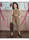 Beige Colour Western Look imported Fabric 2 Piece Kids Wear Collection 1601